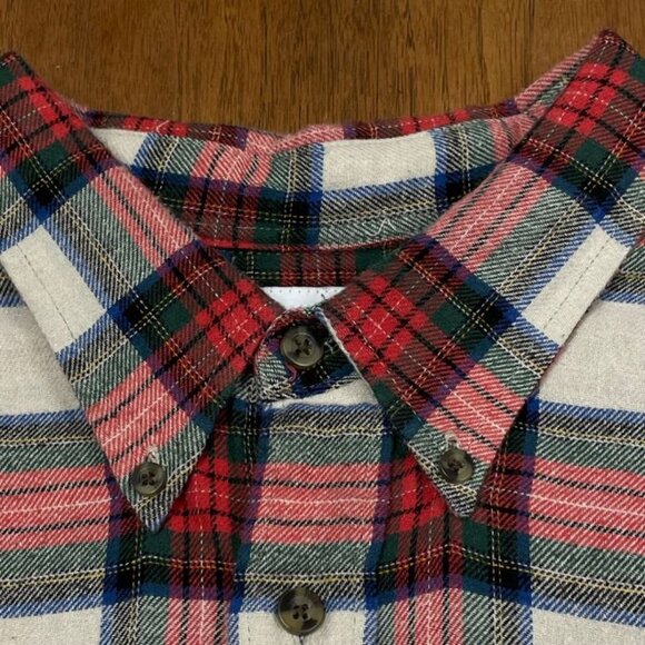 Saddlebred Men's Flannel Shirt - Multicolor Plaid - Size 2X (Big & Tall) - GUC - Picture 2 of 8